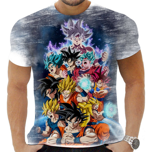 Camiseta Camisa Dragon Ball Desenho Infantil Menino Ke46