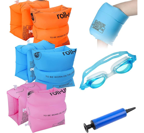 Eqard Arm Floaties Niño Pequeño Para Nadar 3 Pares Bandas De