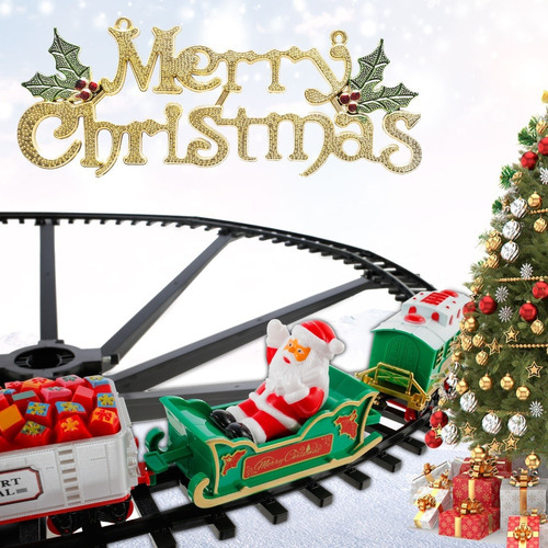 Tren De Navidad Eléctrico Juguete Decoración Del Árbol De
