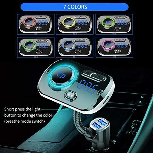 Bluetooth Fm Transmitter For Car Support Aux Tf Usb Disk