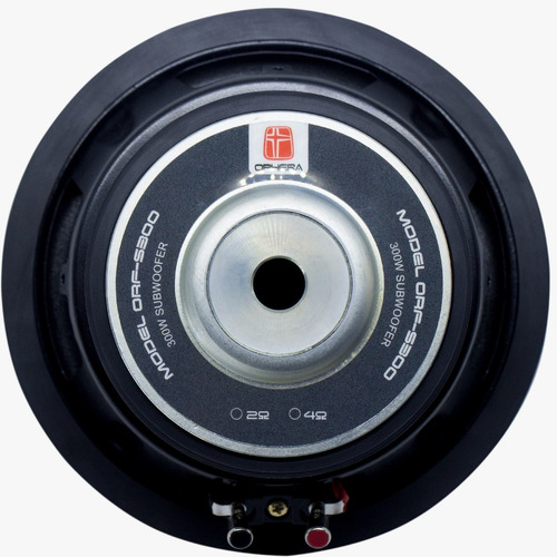 Alto Falante Subwoofer 8 Polegadas Ophera 300 Watts Rms Orf-s308 4 Ohms Orfeo Line Cor Preto