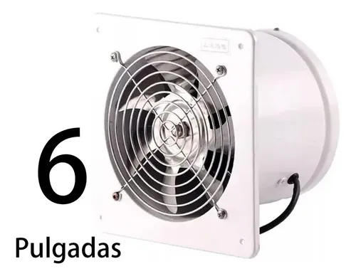 Extractor De Aire Metálico Industrial 6 Pulgadas 15cm 40w