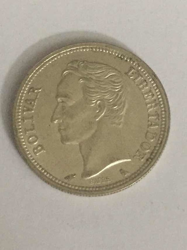 Moneda De 1 Bolivar De Plata 1965