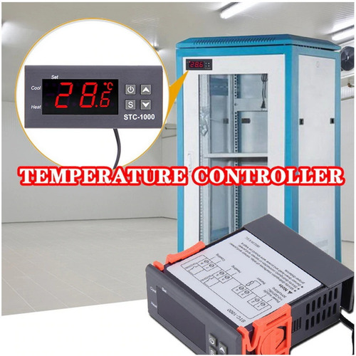 Controlador Digital Temperatura Termostato Stc 1000 + Sensor