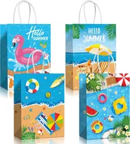 Comprar 16 Bolsas De Papel De Playa, Recuerdos De Fiesta De Playa De