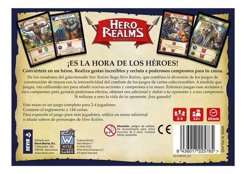 Hero Realms Juego De Cartas