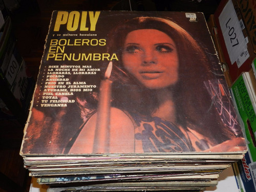 *vinilo 1829 - Boleros En Penumbra - Poly Y Su Guitarra Ha 