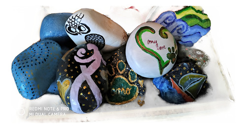 Piedras Pintadas A Mano Varios Tamaños Y Diseños