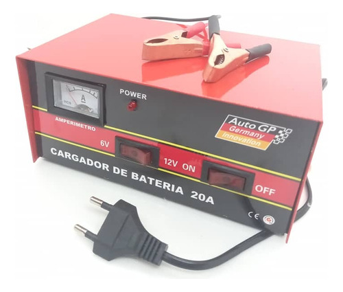Cargador Batería 20 Amperes Cuenta Con Selector De Voltaje