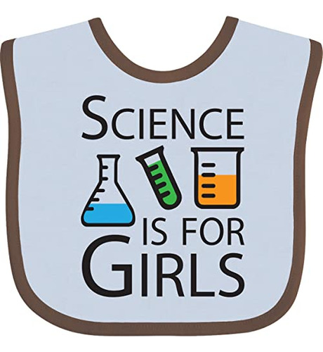 Baberos Para Bebé Inktastic Science Is For Girls Baby Bib Pi