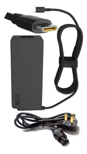 Cargador Notebook Dell 65w Usb C Type C Tipo C + Cable Pwr