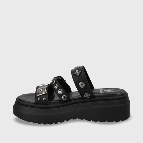 Sandalia Plataforma Negro Mujer 55922 Gotta