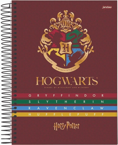 Caderno Jandaia Colegial 01 Materia Harry Potter 80 Folhas