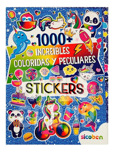 Libro Infantil Pegando 1000 + Stickers Increíbles 