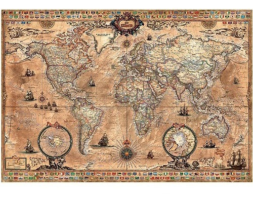 Rompecabezas  Mapa Del Mundo Antiguo De 1000 Piezas15159