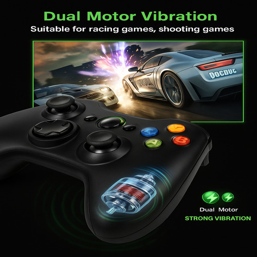 Controle Para Xbox 360 Tv/pc/android Joystick Com Fio