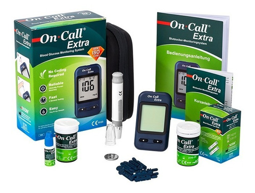 Glucometro On Call +60 Cintas+10 Lancetas+manual- Medicaltec