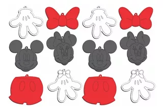 12 Esferas Navideñas Temática Disney Mickey Minnie