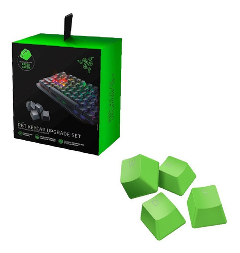 Razer Pbt Keycap Upgrade Set  Razer Green