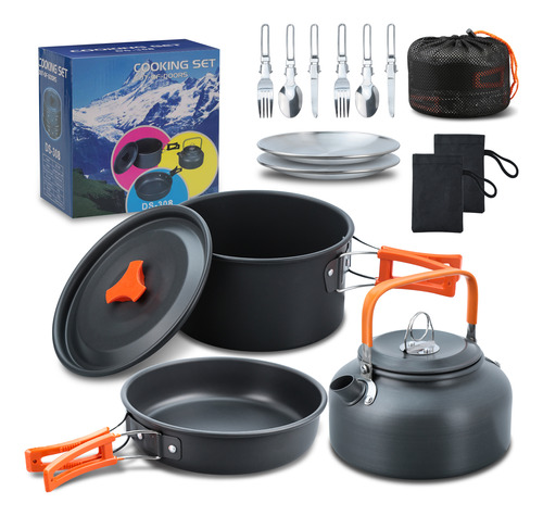 Set De Vajilla Suit Cook Cooking Camping Mini Campamento Y S