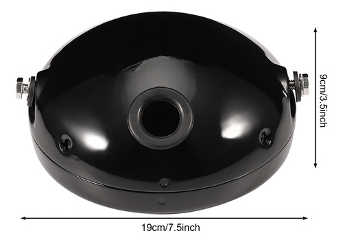 Cubierta De Faro Led De Motocicleta De Hierro De 7 Pulgadas