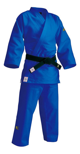 Traje Judo Kimono Judogi Ijf Mizuno Yusho Iii- Azul