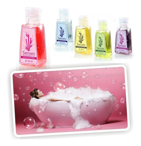 ¡ Set X5 Espumas D Baño Aroma Senses Burbujas Spa Jacuzzi !!