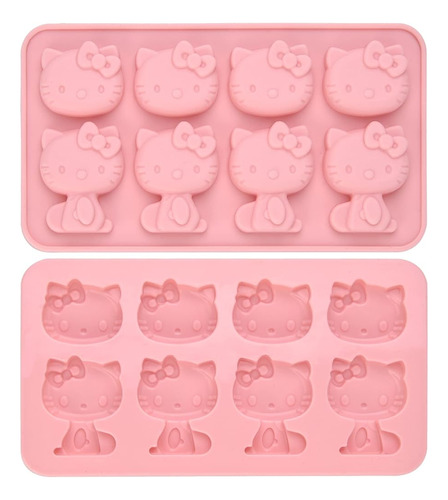 Moldes De Silicona Hello Kitty, Molde De Hielo, Bandeja De C