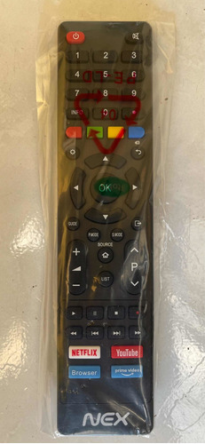 Control Remoto Nex Smart Tv Nuevo Original 