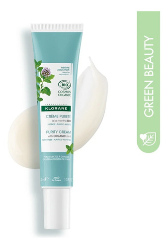 Klorane Gel Crema Purificante Menta Acuática Bio Hidra 40 Ml