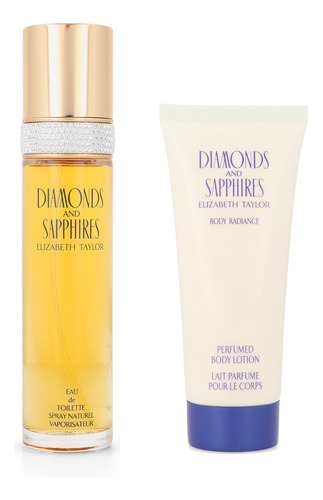 Set Diamonds And Sapphires 2pzs 100 Edt/body Lotion 100