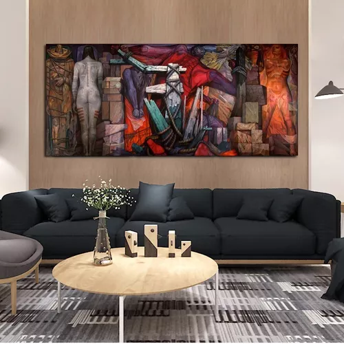 Cuadro-abstracto-decorativo- Canvas 130x60 Cm.