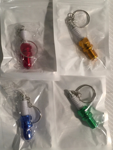Llavero Linterna Led Simil Bujia Varios Colores Regalo B02
