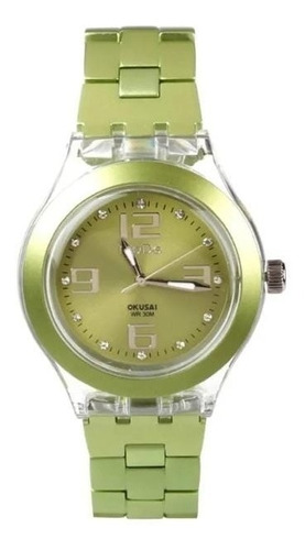 Relojes Okusai Mode Aluminio Nuevos Colores Garantia Wr30mts