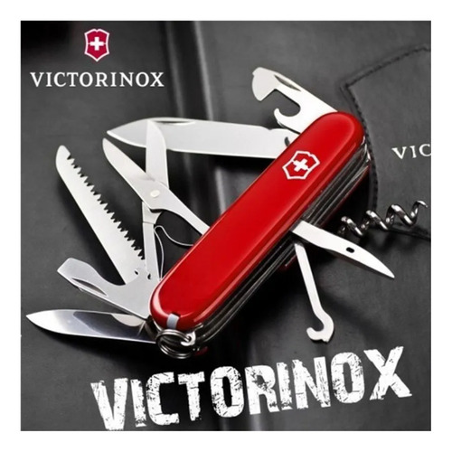 Canivete Huntsman Vermelho 15 Funções Original Victorinox