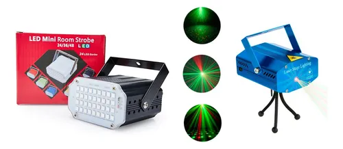comprar Kit De Luces Laser Multipunto + Flash Led Blanco  + Regalo