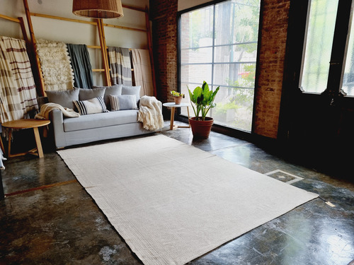 Alfombra Tejida Telar 190x300 Lisa Camel #177 Bosco 3.06 M 1.92 Cm