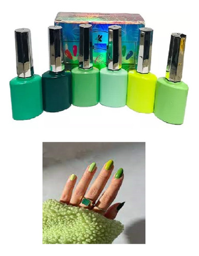 Esmalte Semipermanente  Yq Caja Colores Con 6 Tonos 