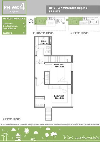 Imagen 5 de 11 de Departamento Duplex 3 Ambientes- Coghlan