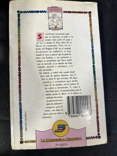Cómo Deshacerse Del Marido, Liliana Escliar (Usado)