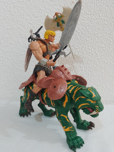 Master Of The Universe Battle Cat Y He-man Serie 200x Mattel (Usado)