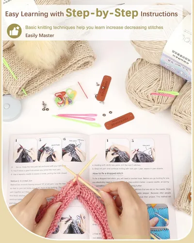 Kit De Tejer Katech Para Principiantes - Hilo Y Agujas