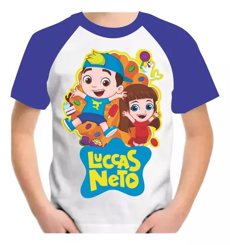 Camisa Camiseta Luccas Neto Camiseta Lucas Neto Desenho Infantil