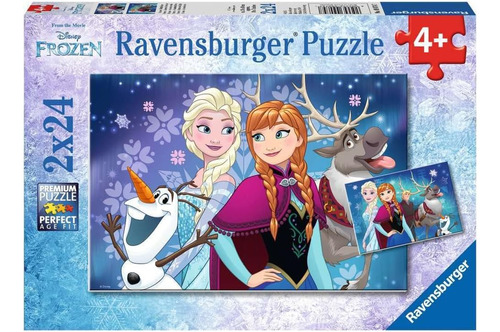 Rompecabezas Frozen De Ravensburger (2 X 24 Piezas)