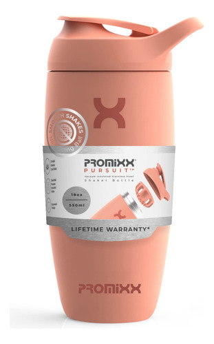 Promixx Pursuit Shaker - Botella De Agua Aislada De Acero In