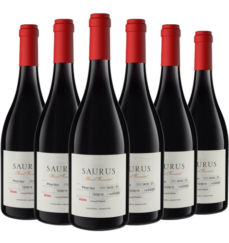 Vino Saurus Barrel Fermented Pinot Noir Caja X 6 X 750ml.