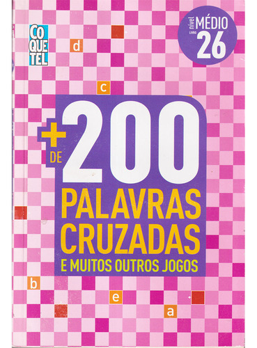 Livro +200 Palavras Cruzadas Médio 352 Pgs Vol 26