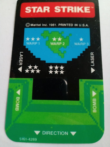 Imagen 5 de 7 de Juego Intellivision Star Strike Con Caja E Instructivo