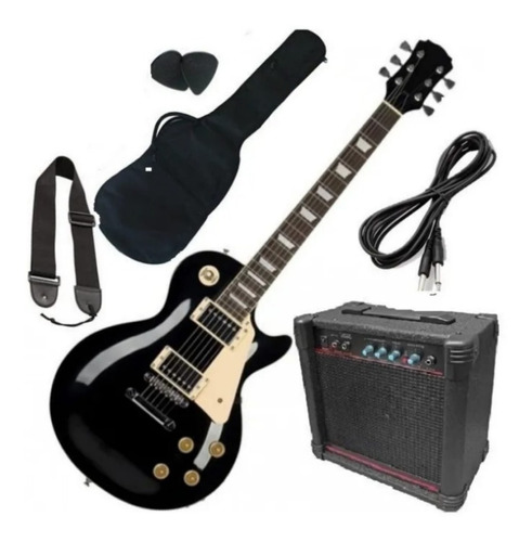 Pack Guitarra Electrica Lespaul Amplificador 