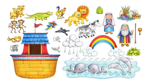 Noah's Ark - Juego De Fieltro Basico Para Historias De Frane